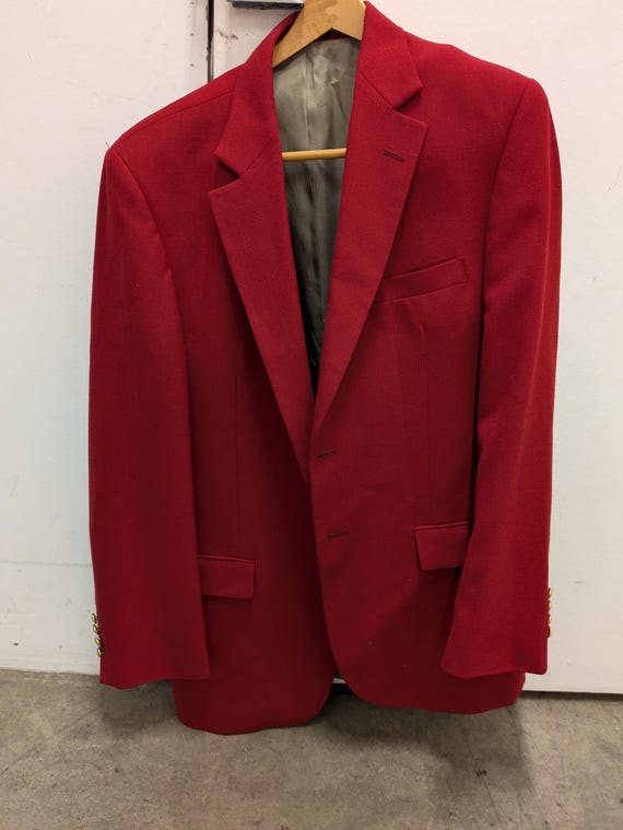 cardinal red blazer