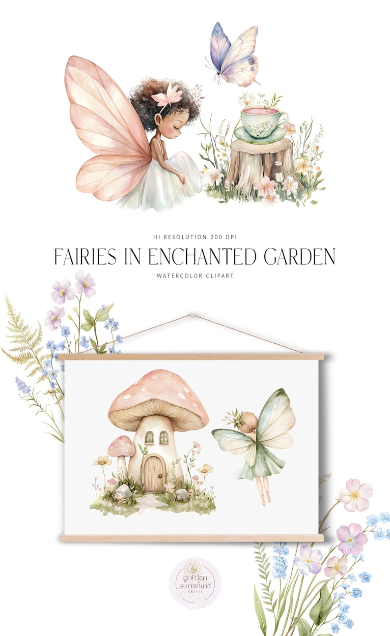 Magical Fairy Clipart - Pink Fairies - Cute Clipart for Kids ...