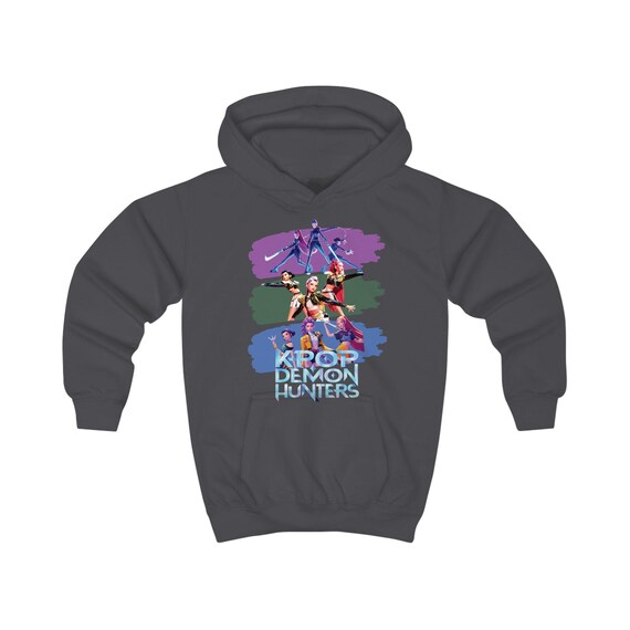 Demon Hunters Kinder Kapuzenpullover - 100% Baumwolle Mit Cartoon Print