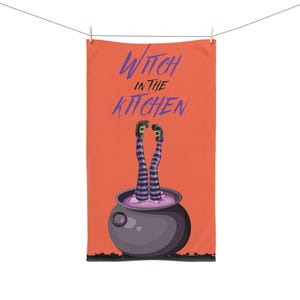 Witch Kitchen Hand Towel: Halloween Decor, Fun Cooking Gift