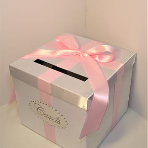 Wedding /quinceañera/sweet 16 Card Box/bat Mitzvah Champagne and Blush ...