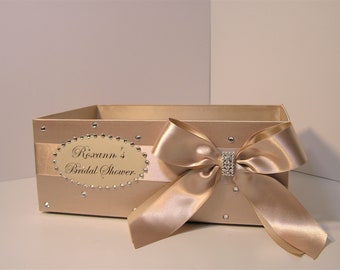 Hochzeitsprogramm Box / Champagner Ausstattung Box Bubble Box Favor Box Badezimmerzubehör Box Taschentücher Box Herzstück-Passen Sie Ihre Farbe an