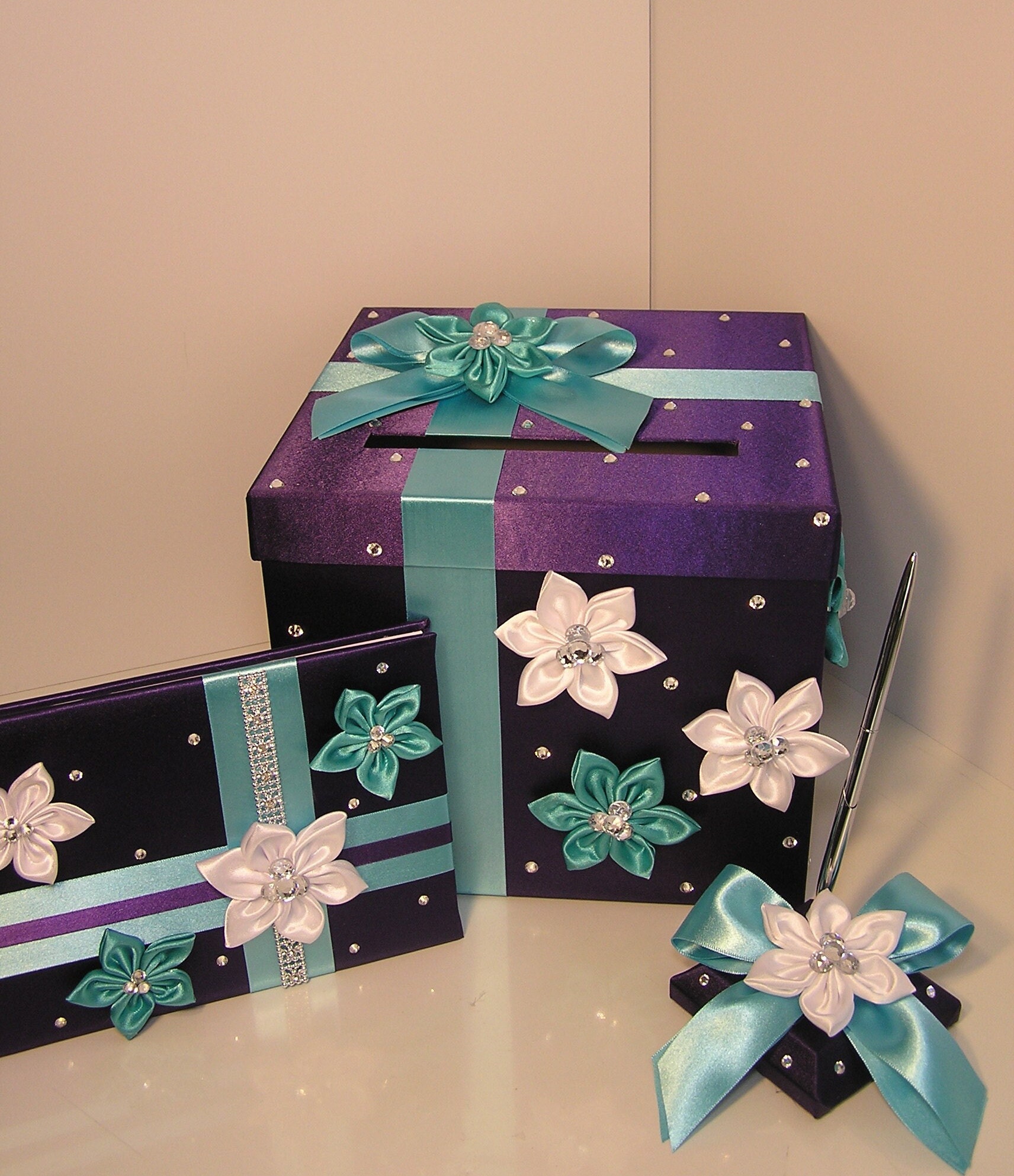 Wedding /quinceañera/sweet 16 Card Box Sets/1-tier Champagne Card Box ...