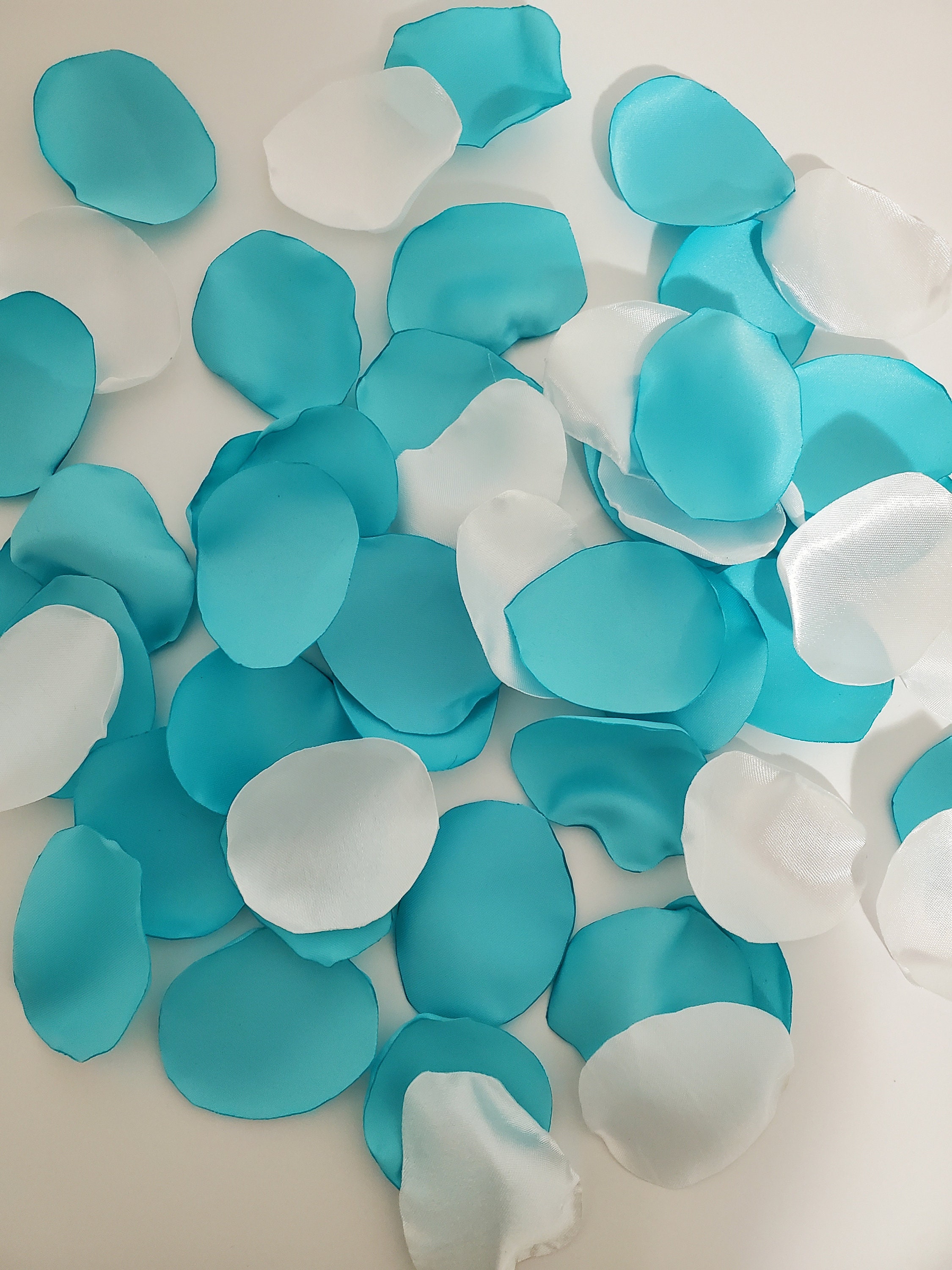 Blue White Silver Flower Petals Wedding Decor/ Flower Etsy