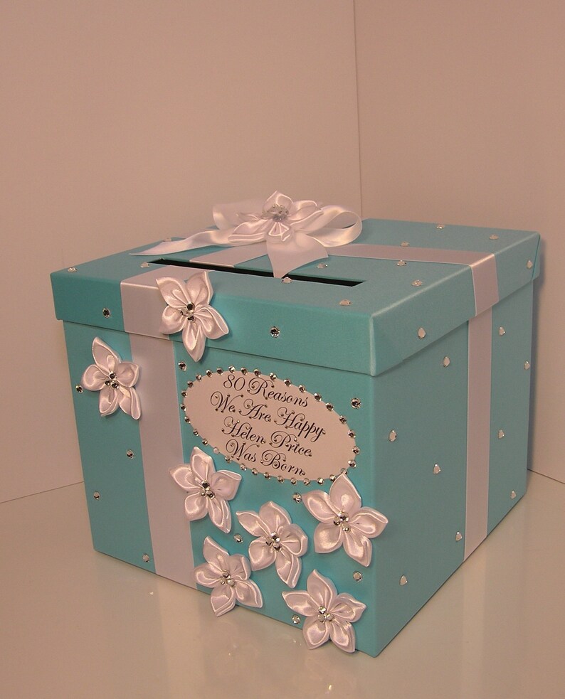 Wedding /quinceañera/sweet 16 Card Box Silver and White Gift Etsy
