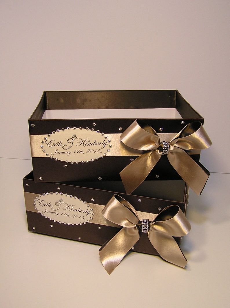 Wedding Program Box/Champagne Amenities Box Bubble Box Favor Box Bathroom Accessories Box Handkerchiefs Box Centerpiece-Customize your color image 9