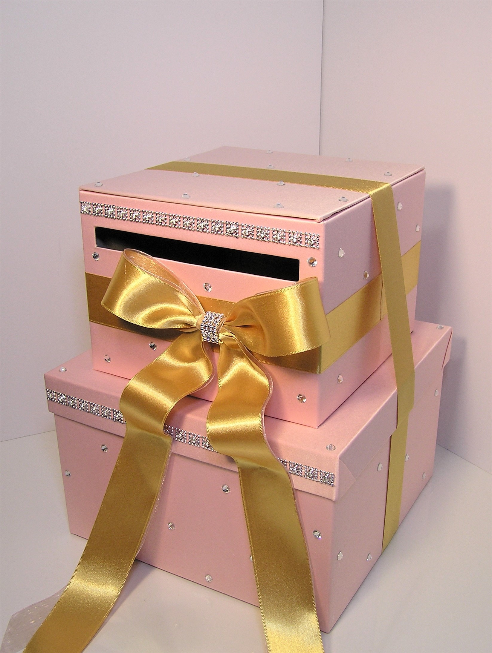 Wedding Card Box Gold and Burgundy gift Card Box Money Box Etsy