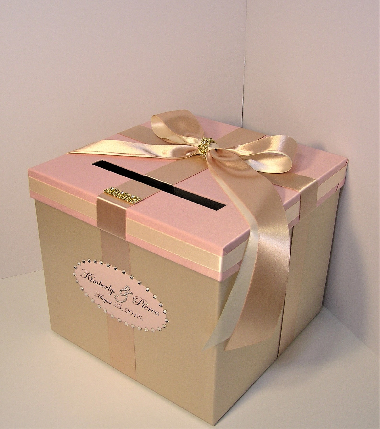 Mariage / Quinceañera / Sweet 16 Card Box Champagne Blush image 1.
