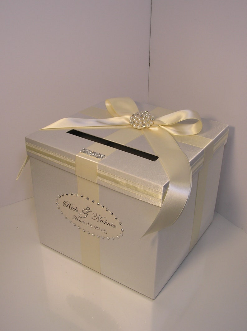 Wedding/quinceañera/sweet 16 Card Box Gold Gift Card Box Money Etsy