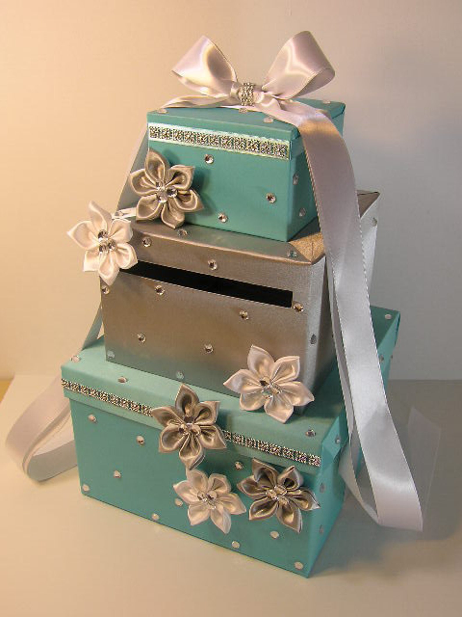 Wedding Card Box White Gift Card Box Money Card Etsy