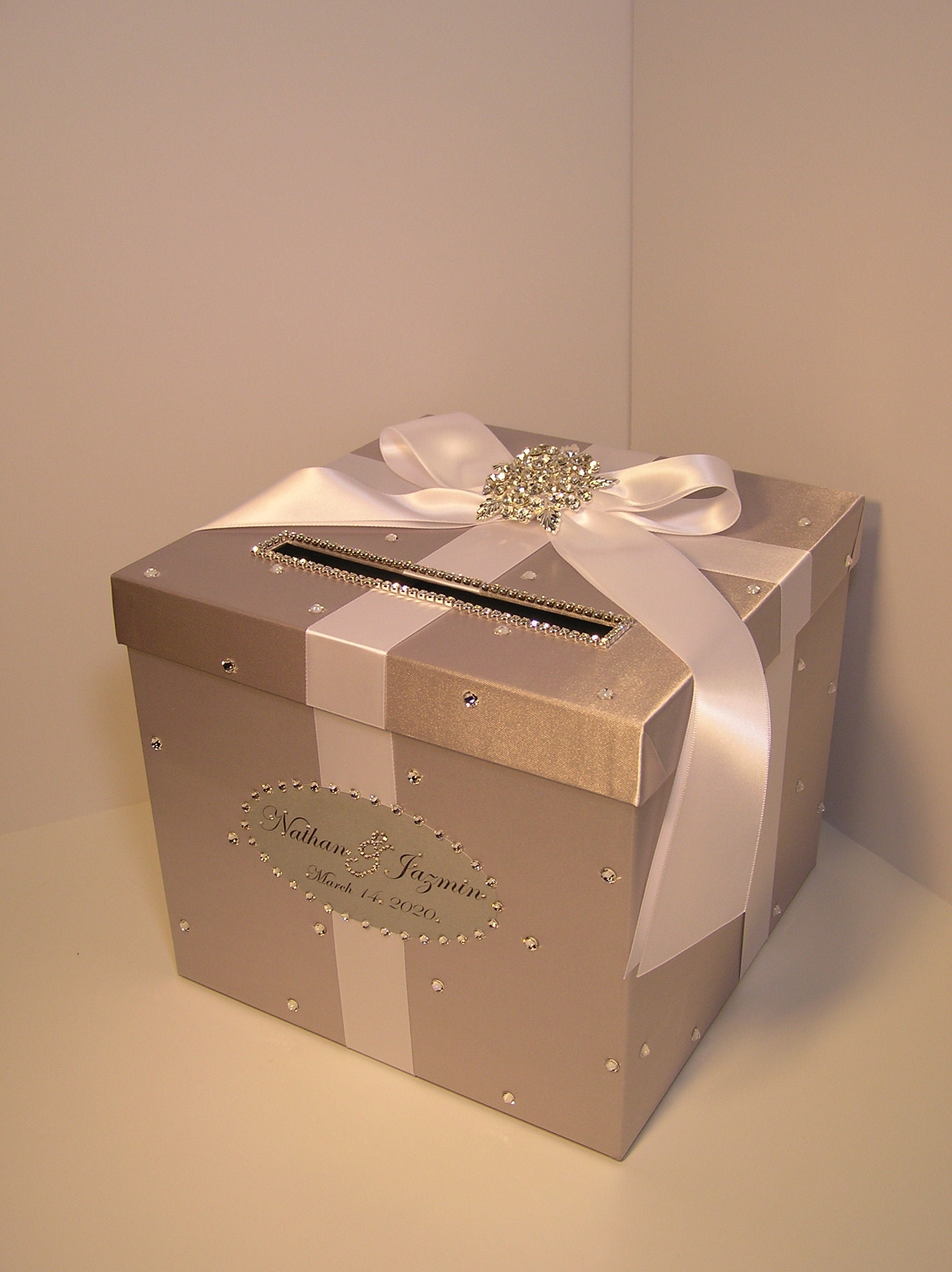 Wedding /quinceañera/sweet 16 Card Box 4sets/ 1-tier Silver & Red Card ...