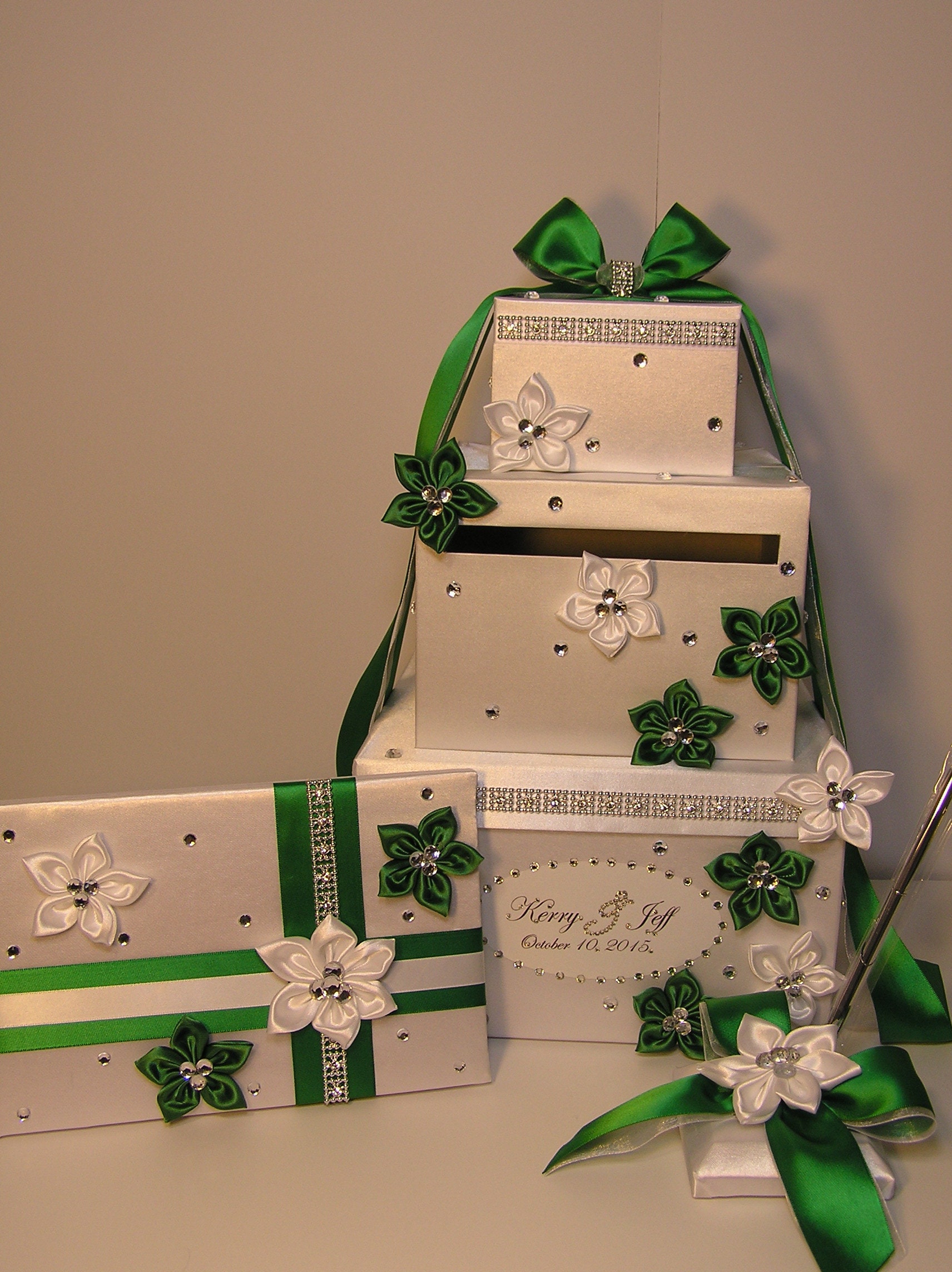 Wedding /quinceañera/sweet 16 Card Box Sets / 1-tier Ivory Card Box ...