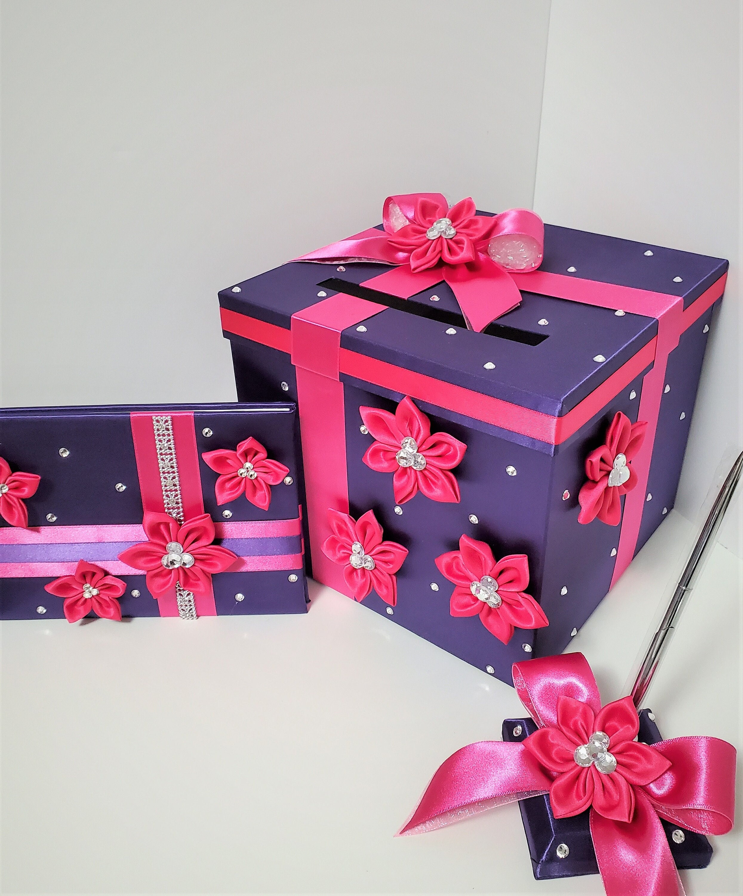 Wedding /quinceañera/sweet 16 Card Box Sets/1-tier Champagne Card Box ...