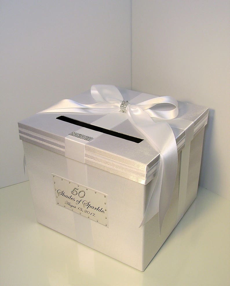Wedding /Quinceañera/Sweet 16 Card Box White and White Gift Etsy