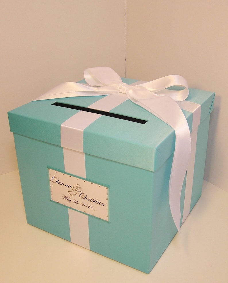 Wedding /quinceañera/sweet 16 Card Box Blue Gift Card Box Etsy