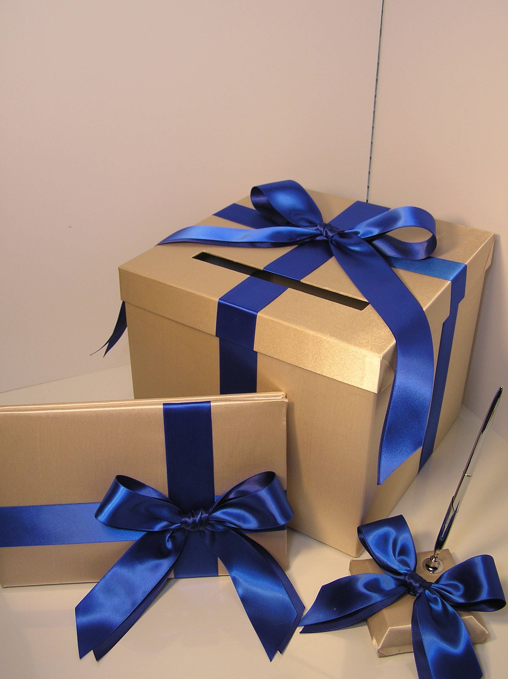 Wedding /quinceañera/sweet 16 Card Box 4sets/ 1-tier Gold & Red Card ...