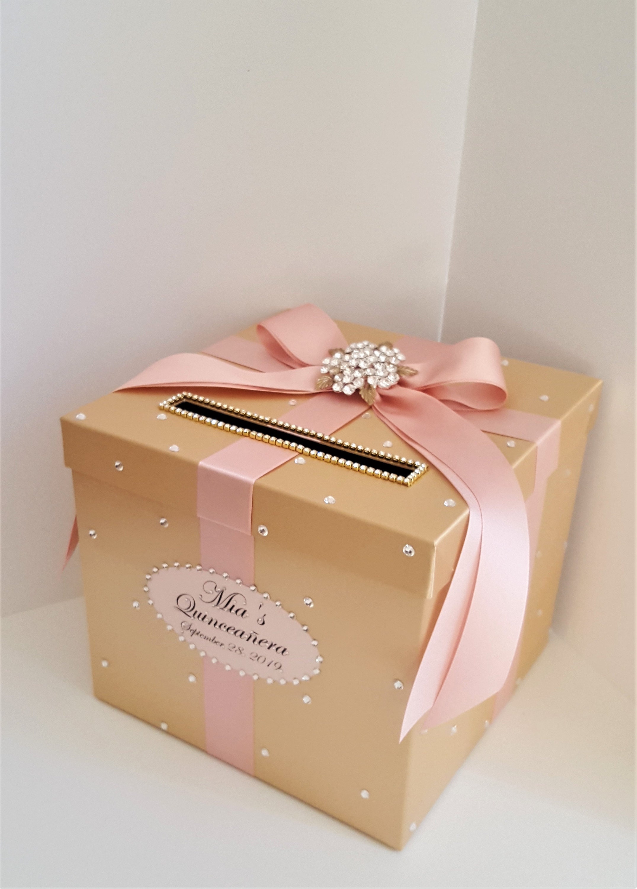 Wedding /quinceañera/sweet 16 Card Box 4sets/ 1-tier Silver & Red Card ...