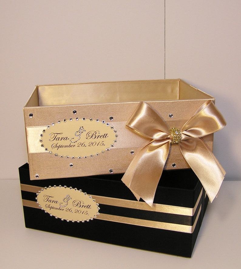 Wedding Program Box/Champagne Amenities Box Bubble Box Favor Box Bathroom Accessories Box Handkerchiefs Box Centerpiece-Customize your color image 8