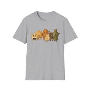Kawaii Konbini T-Shirt | Japanese Food Tee, Japan Travel Sport Grey