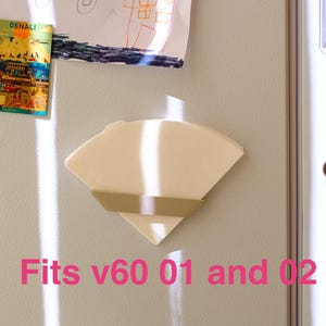 Portafiltro Hario V60 per frigorifero o parete, compatibile con filtri da caffè a cono 01 e 02, compatibile con altri filtri a cono di forma simile