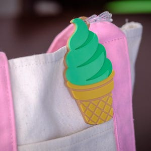Ice Cream Luggage Tag - Etsy