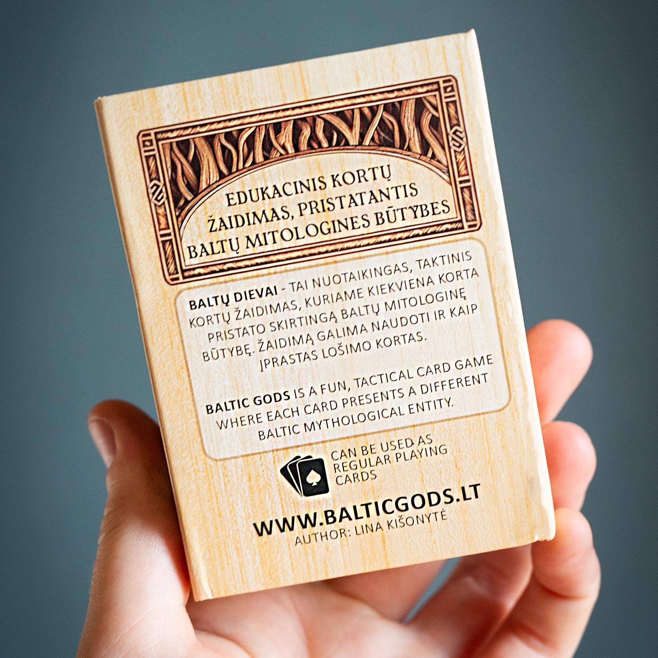 Baltic Gods Card Game Deck, Mythology Folklore Cards, Tabletop Family ...