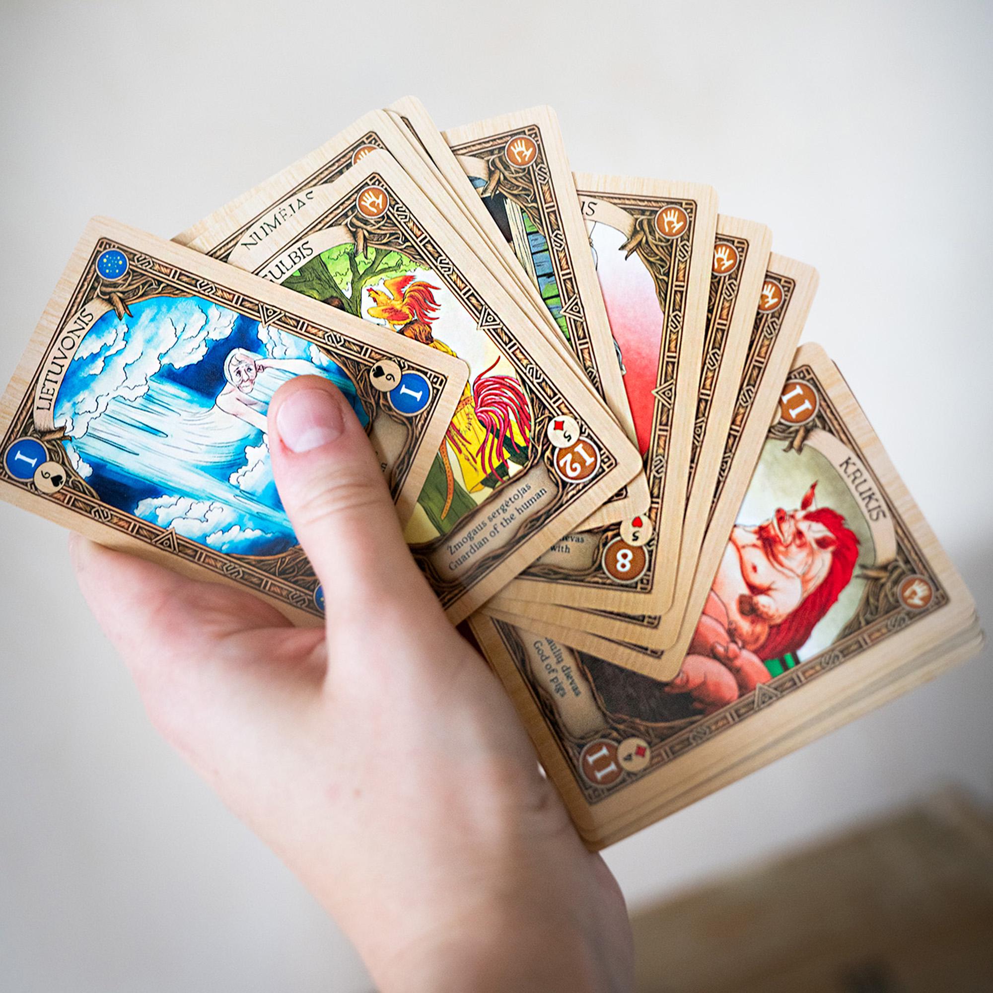 Baltic Gods Card Game Deck, Mythology Folklore Cards, Tabletop Family ...