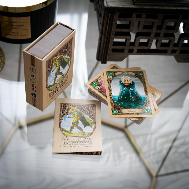 Baltic Gods Card Game Deck, Mythology Folklore Cards, Tabletop Family ...