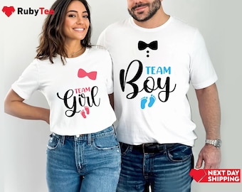 Custom Pink or Blue We Love You Shirt,Gender Reveal Shirt,Pink or Blue,Team Boy Team Girl Baby Announcement Shirt,Gender Reveal Party Shirts