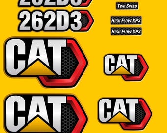 Calcomanías de repuesto para minicargadora Caterpillar 262D3
