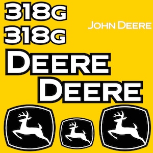 318G JOHN DEERE SKIDSTEER Replacement Decals & Stickers