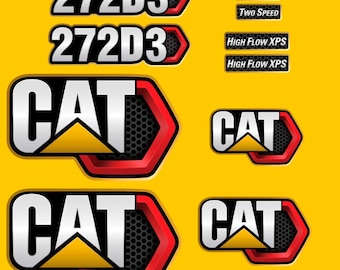 Calcomanías de repuesto para minicargadora Caterpillar 272D3