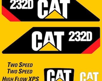 Calcomanías de repuesto para minicargadora Caterpillar 232D