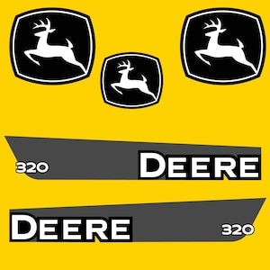 320 JOHN DEERE SKIDSTEER Replacement Decals & Stickers