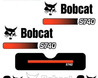 Fits S740 Bobcat Skid Steer Replacement Decals