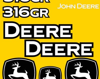 SET ADESIVI TIPO adatti per trattore John Deere 6810 adesivi ORG... EUR 93,68 - IT
