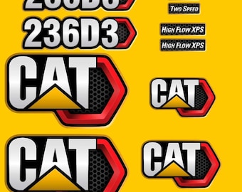 Calcomanías de repuesto para minicargadora Caterpillar 236D3