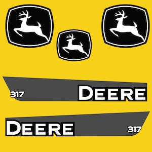 317 JOHN DEERE SKIDSTEER Replacement Decals & Stickers