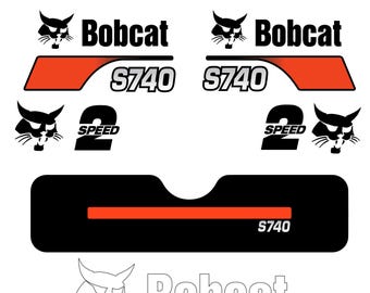 Fits S740 Bobcat Skid Steer Replacement Decals