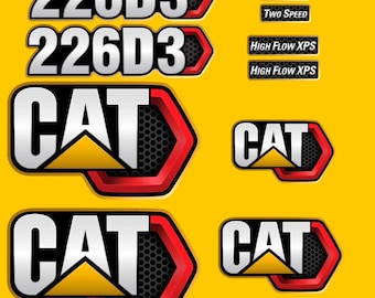 Calcomanías de repuesto para minicargadora Caterpillar 226D3
