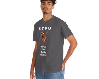Lustiges Ukulele STFU T-Shirt - sarkastischer Musiker Humor