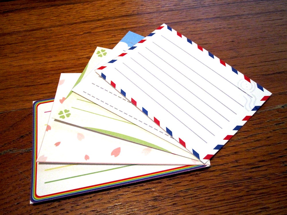 Animal Crossing Stationery Notecards Bright Set 10 cards