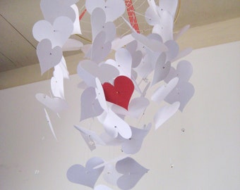 Heart mobile White and Red