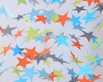 Star Mobile Blue Gray Orange and Green