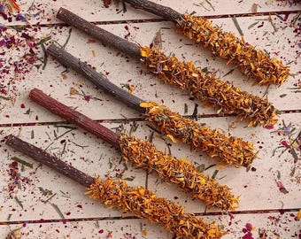 Calendula Apple Sticks: Forage Treat for Rabbits, Rodents, Small Pets
