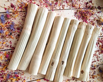 Bamboo Chew Sticks for Rabbits & Guinea Pigs, Natural Chew Treat, Chinchilla Hamster Chew Toy, Small Pet Safe Bamboo Sticks