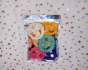 Snack da masticare con infuso di frutta e verdura Loofah per conigli, criceti, porcellini d'India e piccoli animali
