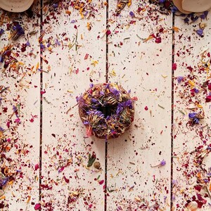 Floral Timothy Hay Donut Mix Treats for Rabbit, Guinea Pig, Hamster, Chinchilla and other Small Animals