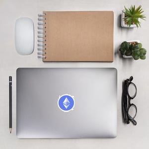 Ethereum Money Stickers | Crypto Vinyl Decals | High-Quality & Weatherproof | Perfect for Laptops, Water Bottles | Gift for Crypto Fans