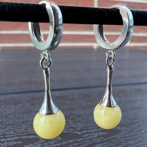 Amber Earrings for Women, Baltic Amber Earring, Amber Jewelry Gift, Bernstein